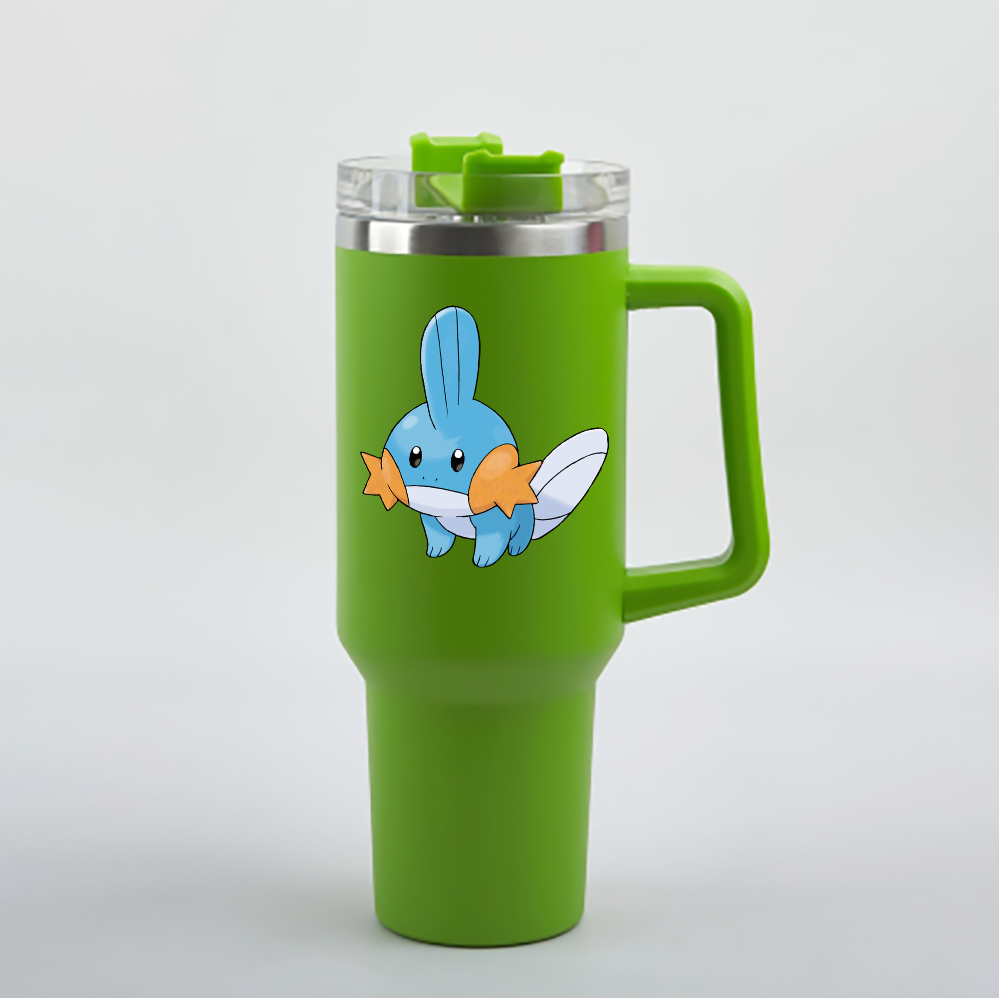 （画像用） ポケットモンスター Pokémon 1200mL車用タンブラー - クリスタルステッカー（プラスチックストロー付き）
